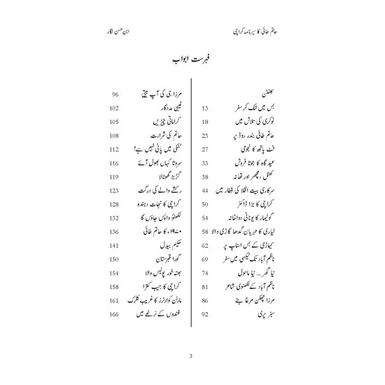 Hatam Tai Ka Sernama Karachi - حاتم طائی کا سیر نامہ کراچی