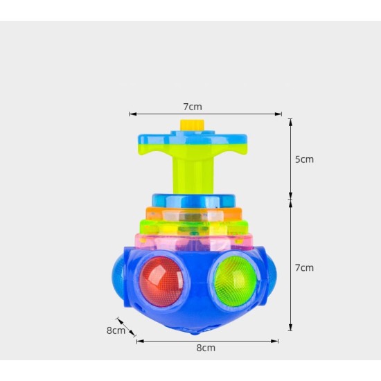 LED Lighting Spinning Lattu For Kids